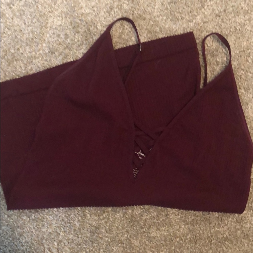 Maroon Free People tank